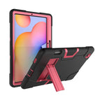 For Samsung Galaxy Tab S6 Lite P610 / Black + Rose Red