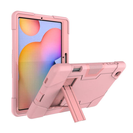 Contrast Color Robot Shockproof Silicon + PC Protective Case with Holder, For Samsung Galaxy Tab S6 Lite P610, For Samsung Galaxy Tab A 8.4 (2020) T307