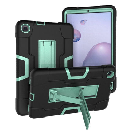 Contrast Color Robot Shockproof Silicon + PC Protective Case with Holder, For Samsung Galaxy Tab S6 Lite P610, For Samsung Galaxy Tab A 8.4 (2020) T307
