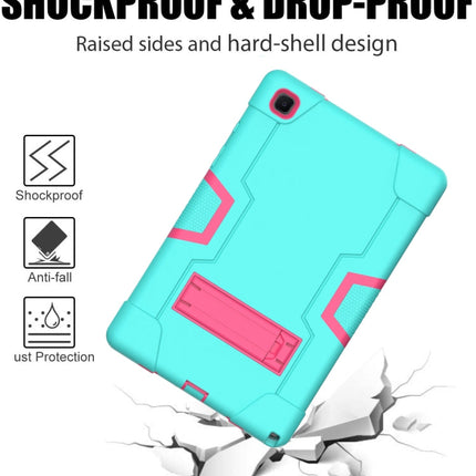 Contrast Color Robot Shockproof Silicon + PC Protective Case with Holder, For Samsung Galaxy Tab A7 10.4 (2020) T500