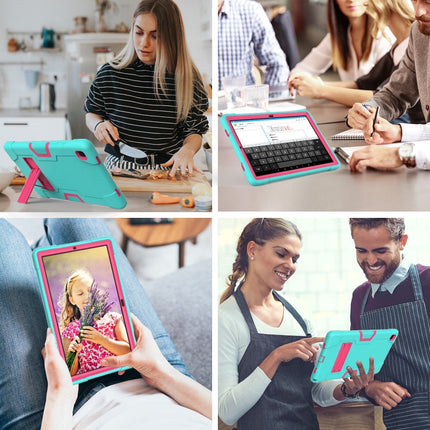 Contrast Color Robot Shockproof Silicon + PC Protective Case with Holder, For Samsung Galaxy Tab A7 10.4 (2020) T500