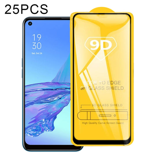 25 PCS 9D Full Glue Full Screen Tempered Glass Film, For OPPO A53 2020, For OPPO A53s, For OPPO A73 2020, For OPPO A93 2020, For OPPO A33 2020, For OPPO Realme 7, For OPPO Realme 7 Pro, For OPPO Realme 7i, For OPPO Realme C15, For OPPO Realme C17������...