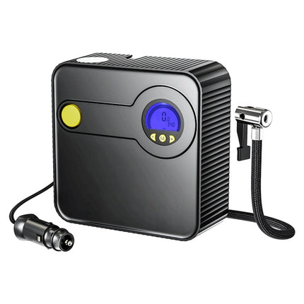 Rock Multi-function Portable LED Digital Display Car Air Pump, Rock