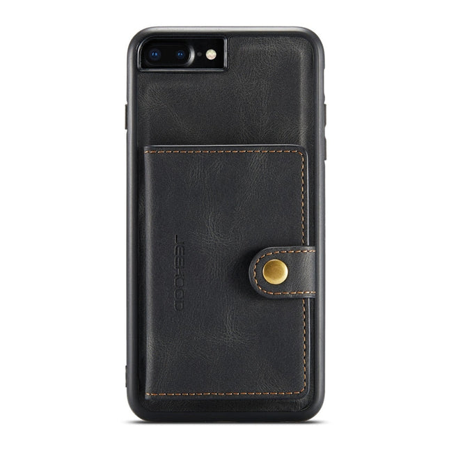 JEEHOOD Retro Magnetic Detachable Protective Case with Wallet & Card Slot & Holder, For iPhone 8 Plus & 7 Plus, For iPhone SE 2022 / SE 2020 & 8 & 7, For iPhone X / XS, For iPhone XR