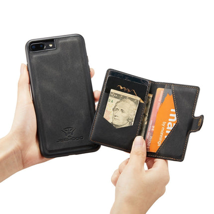 JEEHOOD Retro Magnetic Detachable Protective Case with Wallet & Card Slot & Holder, For iPhone 8 Plus & 7 Plus, For iPhone SE 2022 / SE 2020 & 8 & 7, For iPhone X / XS, For iPhone XR