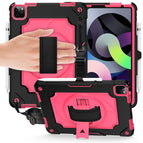 For iPad Air 2022 / 2020 10.9 / Pro 11 (2020) / Black + Rose Red