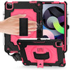 360 Degree Rotation Turntable Contrast Color Robot Shockproof Silicone + PC Protective Case with Holder, For iPad Air 2022 / 2020 10.9 / Pro 11 (2020), For iPad 10.2 / 10.2 (2020) / Pro 10.5