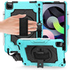 360 Degree Rotation Turntable Contrast Color Robot Shockproof Silicone + PC Protective Case with Holder, For iPad Air 2022 / 2020 10.9 / Pro 11 (2020), For iPad 10.2 / 10.2 (2020) / Pro 10.5