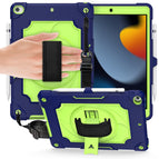 For iPad 10.2 / 10.2 (2020) / Pro 10.5 / Navy Blue + Yellow Green