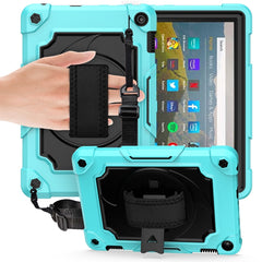 360 Degree Rotation Turntable Contrast Color Robot Shockproof Silicone + PC Protective Case with Holder