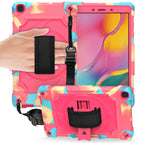 For Samsung Tab A 8.0 (2019)/T290 / Colorful + Rose Red