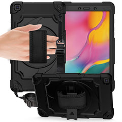 360 Degree Rotation Turntable Contrast Color Robot Shockproof Silicone + PC Protective Case with Holder, For Amazon Kindle Fire HD 8 2020, For Samsung Tab A 8.0 (2019)/T290