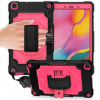 For Samsung Tab A 8.0 (2019)/T290 / Black + Rose Red