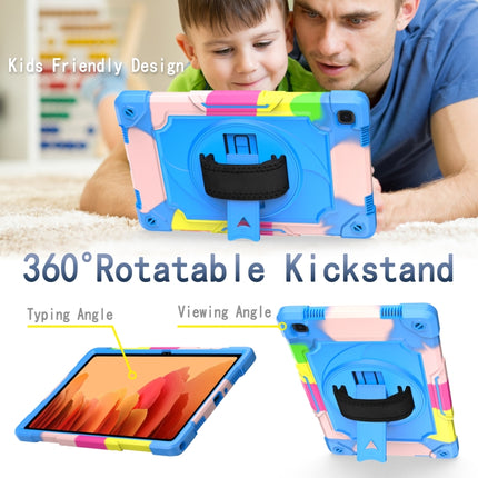 360 Degree Rotation Turntable Contrast Color Robot Shockproof Silicone + PC Protective Case with Holder, For Samsung Galaxy Tab A7 10.4 (2020)/T500, For Samsung Galaxy Tab A 10.1 (2019)/T515
