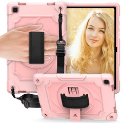 360 Degree Rotation Turntable Contrast Color Robot Shockproof Silicone + PC Protective Case with Holder
