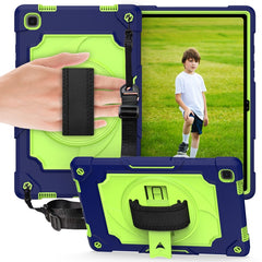 360 Degree Rotation Turntable Contrast Color Robot Shockproof Silicone + PC Protective Case with Holder