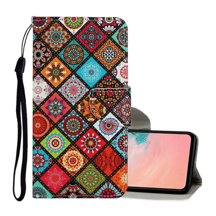 Colored Drawing Pattern Horizontal Flip Leather Case with Holder & Card Slots & Wallet & Lanyard