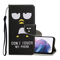 Colored Drawing Pattern Horizontal Flip Leather Case with Holder & Card Slots & Wallet & Lanyard