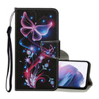 For Samsung Galaxy S21+ 5G / Fluorescent Butterfly