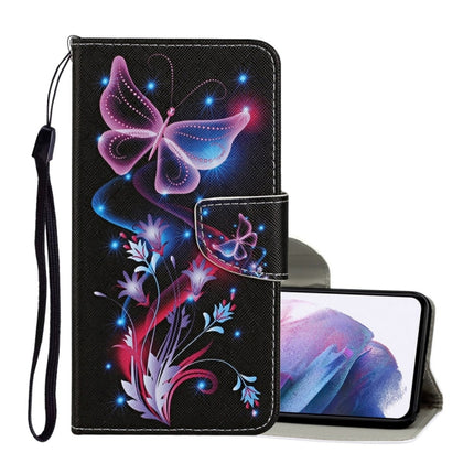 Colored Drawing Pattern Horizontal Flip Leather Case with Holder & Card Slots & Wallet & Lanyard
