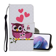 Colored Drawing Pattern Horizontal Flip Leather Case with Holder & Card Slots & Wallet & Lanyard