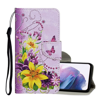 Colored Drawing Pattern Horizontal Flip Leather Case with Holder & Card Slots & Wallet & Lanyard
