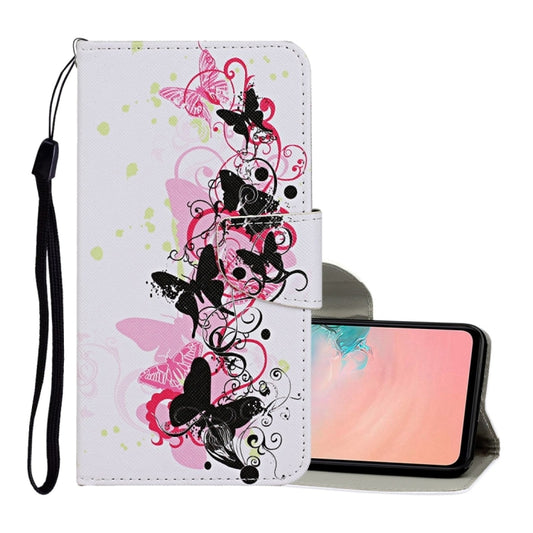 Colored Drawing Pattern Horizontal Flip Leather Case with Holder & Card Slots & Wallet & Lanyard, For Samsung Galaxy S21 Ultra 5G