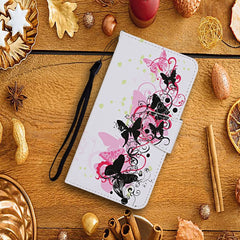 Colored Drawing Pattern Horizontal Flip Leather Case with Holder & Card Slots & Wallet & Lanyard, For Samsung Galaxy S21 Ultra 5G