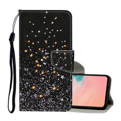 Colored Drawing Pattern Horizontal Flip Leather Case with Holder & Card Slots & Wallet & Lanyard, For Samsung Galaxy S21 Ultra 5G
