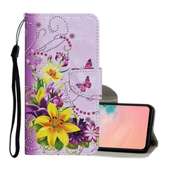 Colored Drawing Pattern Horizontal Flip Leather Case with Holder & Card Slots & Wallet & Lanyard, For Samsung Galaxy S21 Ultra 5G