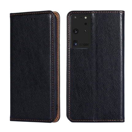 PU + TPU Gloss Oil Solid Color Magnetic Horizontal Flip Leather Case with Holder & Card Slot & Wallet, For Samsung Galaxy S21 Ultra 5G