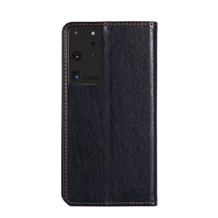 PU + TPU Gloss Oil Solid Color Magnetic Horizontal Flip Leather Case with Holder & Card Slot & Wallet, For Samsung Galaxy S21 Ultra 5G