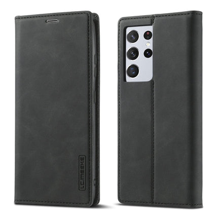 LC.IMEEKE Strong Magnetism Ultra-thin Horizontal Flip Matte TPU + PU Leather Case with Holder & Card Slots & Wallet, For Samsung Galaxy S21 5G, For Samsung Galaxy S21+ 5G, For Samsung Galaxy S21 Ultra 5G