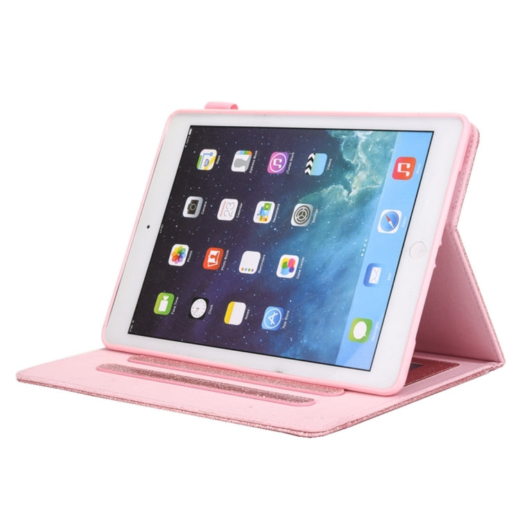 For iPad 10.2 inch Glitter Powder Horizontal Flip Leather Case with Holder & Card Slot & Photo Frame & Wallet, For iPad 10.2 2021 / 2020 / 2019