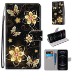 For iPhone 12 mini / Gold Diamond Butterfly