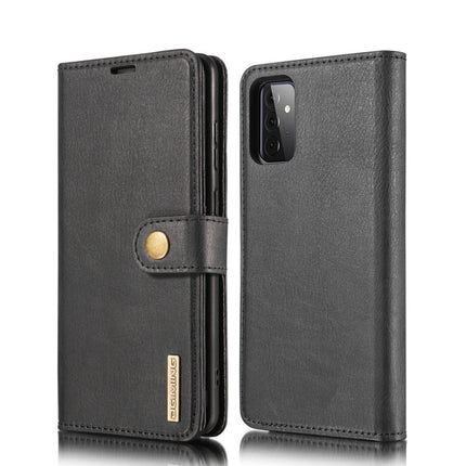 DG.MING Crazy Horse Texture Flip Detachable Magnetic Leather Case with Holder & Card Slots & Wallet, For Samsung Galaxy A12, For Samsung Galaxy A32 5G, For Samsung Galaxy A52 5G / 4G, For Samsung Galaxy A72 5G / 4G