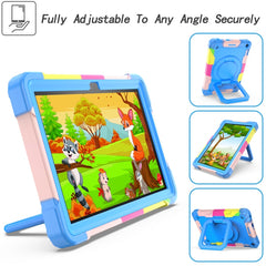 Contrast Color Shockproof Robot Silicone + PC Case with Wristband Holder