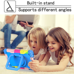 Contrast Color Shockproof Robot Silicone + PC Case with Wristband Holder