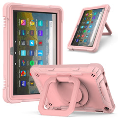 Contrast Color Shockproof Robot Silicone + PC Case with Wristband Holder