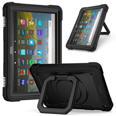 Contrast Color Shockproof Robot Silicone + PC Case with Wristband Holder