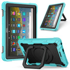 For Amazon Kindle Fire HD 8 (2020) / Mint Green + Black