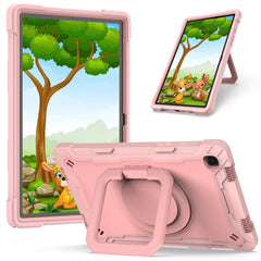 Contrast Color Shockproof Robot Silicone + PC Case with Wristband Holder