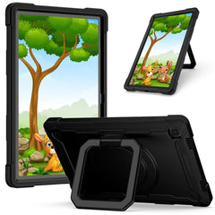 Contrast Color Shockproof Robot Silicone + PC Case with Wristband Holder