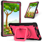 For Samsung Galaxy Tab A7 10.4 (2020) T500 / T505 / Black + Rose Red