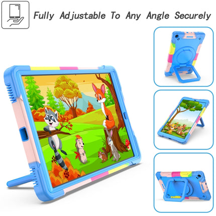Contrast Color Shockproof Robot Silicone + PC Case with Wristband Holder, For Samsung Galaxy Tab A10.1 (2019) T510, For Samsung Galaxy Tab A 8.0 (2019) T290