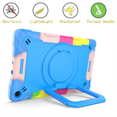 Contrast Color Shockproof Robot Silicone + PC Case with Wristband Holder, For Samsung Galaxy Tab A10.1 (2019) T510, For Samsung Galaxy Tab A 8.0 (2019) T290