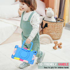 Contrast Color Shockproof Robot Silicone + PC Case with Wristband Holder, For Samsung Galaxy Tab A10.1 (2019) T510, For Samsung Galaxy Tab A 8.0 (2019) T290