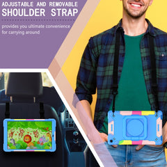 Contrast Color Shockproof Robot Silicone + PC Case with Wristband Holder, For Samsung Galaxy Tab A10.1 (2019) T510, For Samsung Galaxy Tab A 8.0 (2019) T290