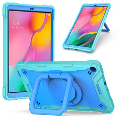 Contrast Color Shockproof Robot Silicone + PC Case with Wristband Holder, For Samsung Galaxy Tab A10.1 (2019) T510, For Samsung Galaxy Tab A 8.0 (2019) T290