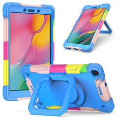 Contrast Color Shockproof Robot Silicone + PC Case with Wristband Holder, For Samsung Galaxy Tab A10.1 (2019) T510, For Samsung Galaxy Tab A 8.0 (2019) T290